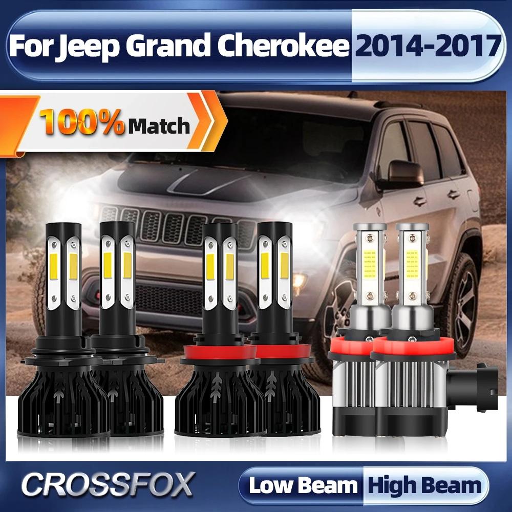 60000LM Led ڵ  Ʈ Canbus 360W H11 9005 HB3 LED  ͺ  6000K 12V For Jeep Grand Cherokee 2014 2015 2016 2017